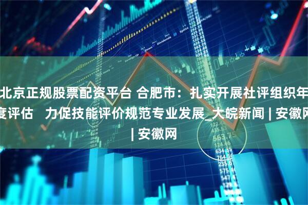 北京正规股票配资平台 合肥市：扎实开展社评组织年度评估   力促技能评价规范专业发展_大皖新闻 | 安徽网